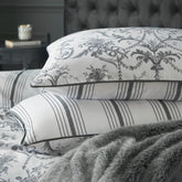 Laura Ashley Tuileries Charcoal Grey Cover and Pillowcase Set